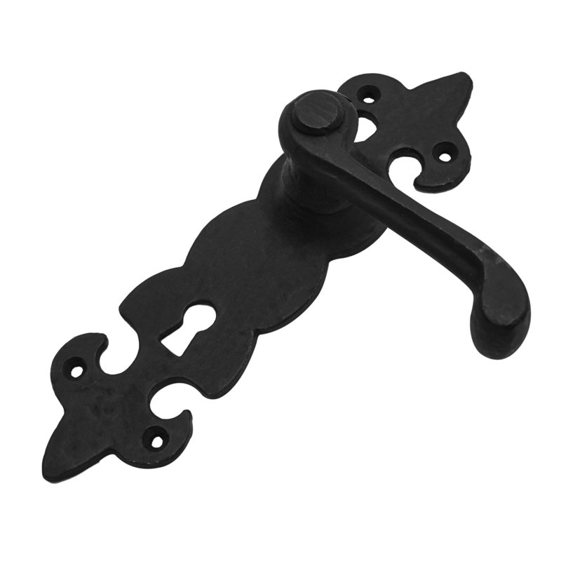 Mystic Colonial Hardware Black Hardware Large Iron Complete Entry Set